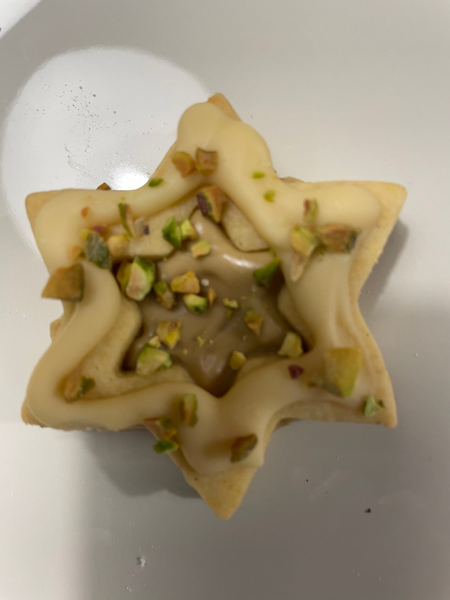 Pisztáciás-fehércsokis karácsonyi aprósüti