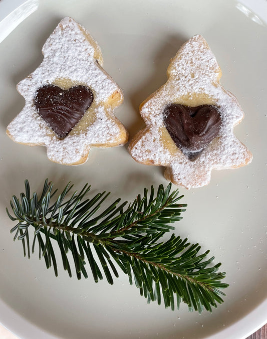 Mogyorókrémes karácsonyi aprósüti