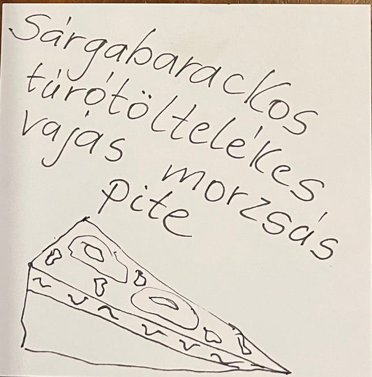 Tönkölylisztes, sárgabarackos-túrós pite, vajas morzsával