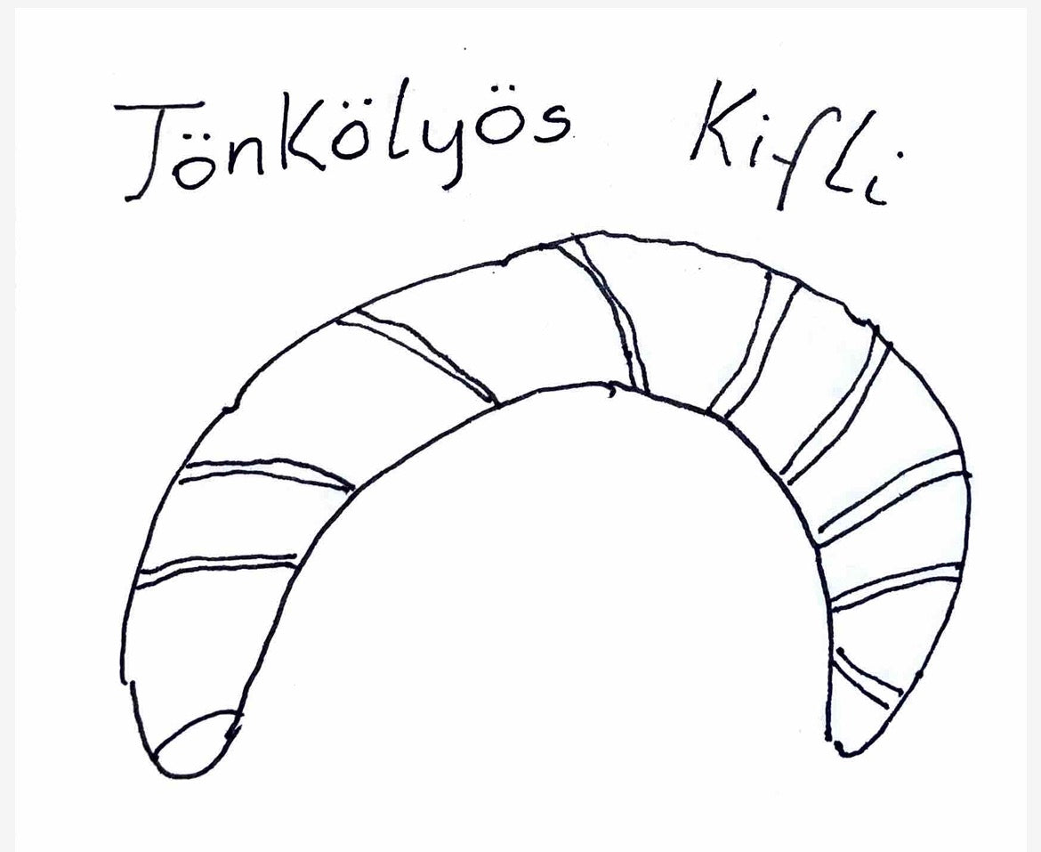 Tönkölyös kifli, természetes kovásszal