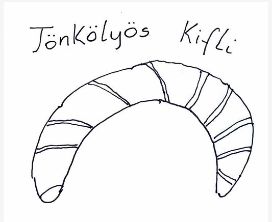 Tönkölyös kifli, természetes kovásszal