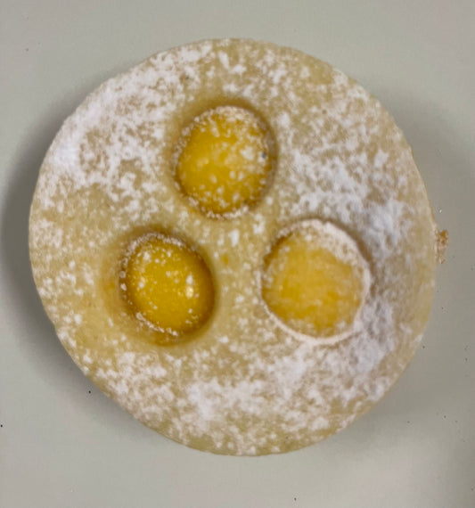 Lemon curd-citromkrémes karácsonyi aprósüti